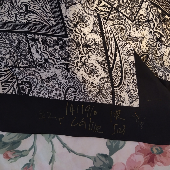 Boho Paisley Geometric Print Dress Uneven Hem - Picture 7 of 9